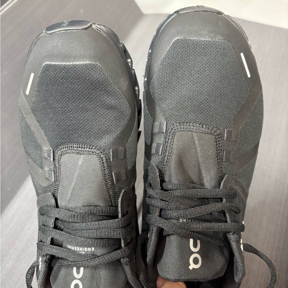 On Running Women’s Cloud Waterproof Sneakers - Black - Picture 5 of 6